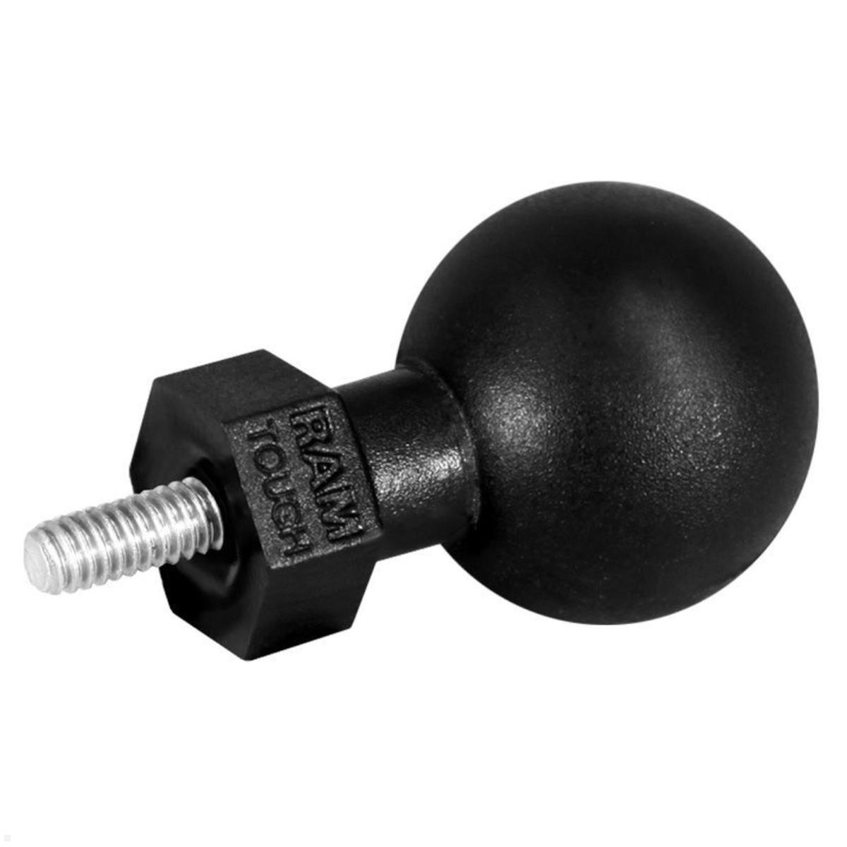 RAM Mounts Tough-Ball mit M6-1 x 6 mm Gewindestift C-Kugel (RAP-379U-M616), Gewindekugel Verbundstoff schwarz