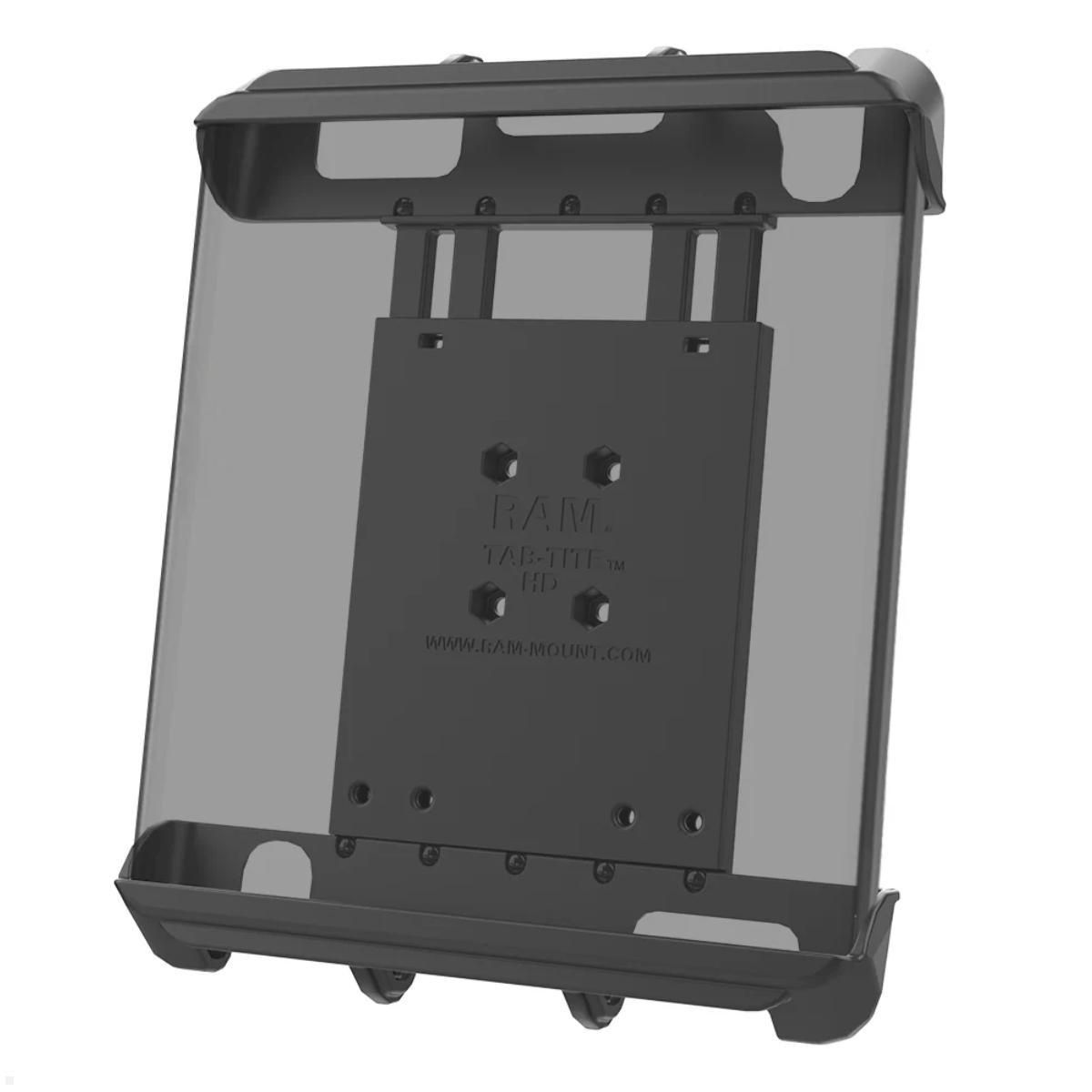 RAM Mounts Tab-Tite Universal Tablet Halteschale für Tablets bis 10 Zoll inkl. Apple iPad Pro 9.7 mit/ohne Schutzhüllen (RAM-HOL-TAB8U), Tablet Fahrzeughalterung mit Schutzhülle