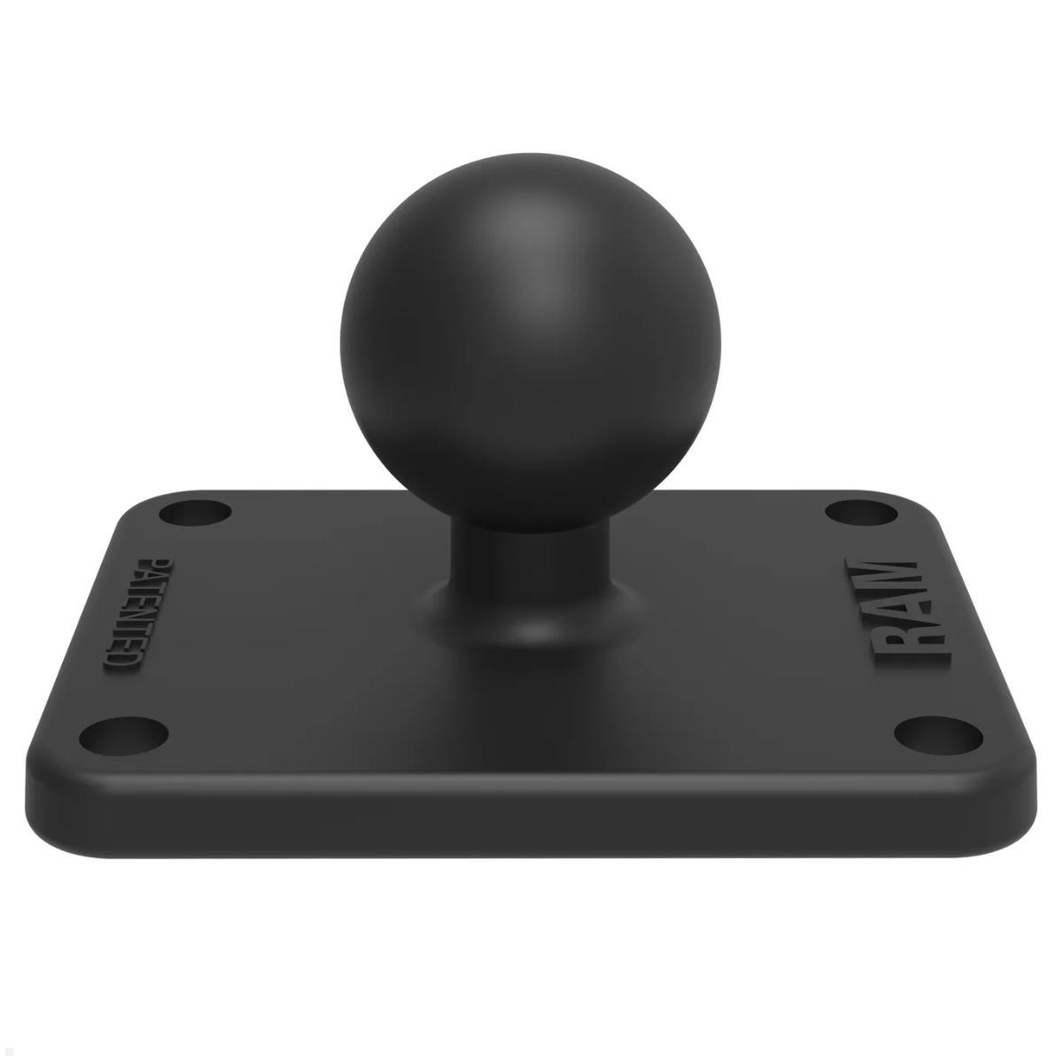 RAM Mounts Basisplatte rechteckig 2 x 2,5 Zoll mit B-Kugel (RAM-B-202U-225), Montageplatte Kugelsystem