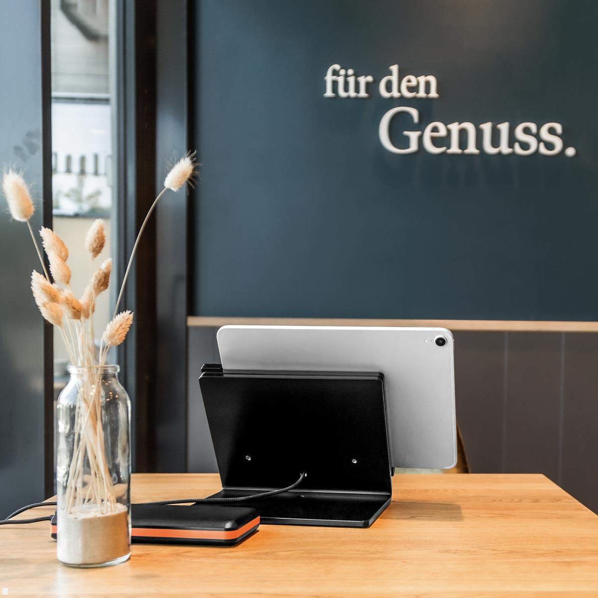 TabLines TTP020 Tabletständer Tisch Plug für Samsung Galaxy Tab A11+, Anwendungsbeispiel