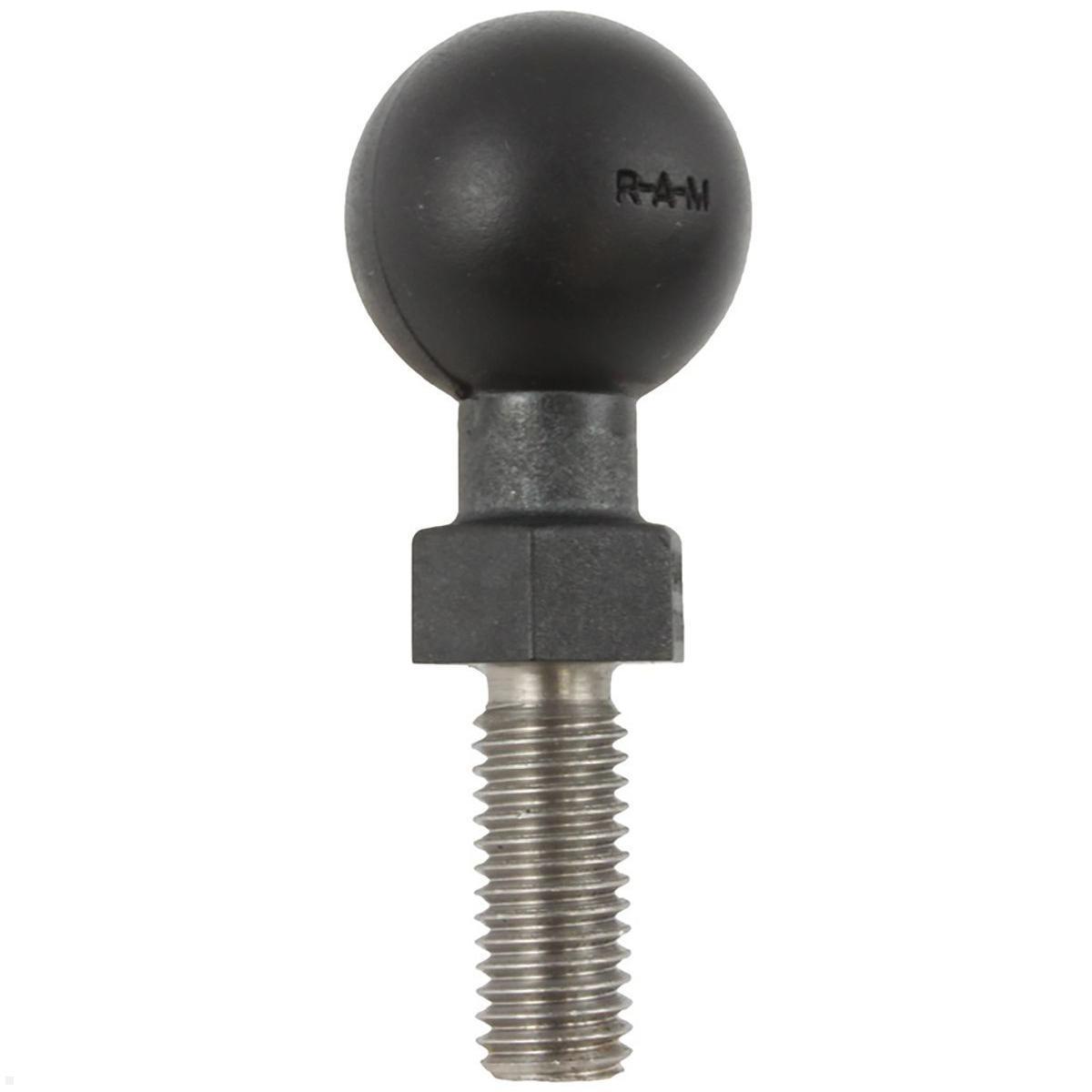 RAM Mounts Tough-Ball mit M10-1,5 Zoll x 25 mm Gewindestift B-Kugel (RAP-B-379U-M10-JD1), Verbundstoff Kugelbasis M10 Gewinde