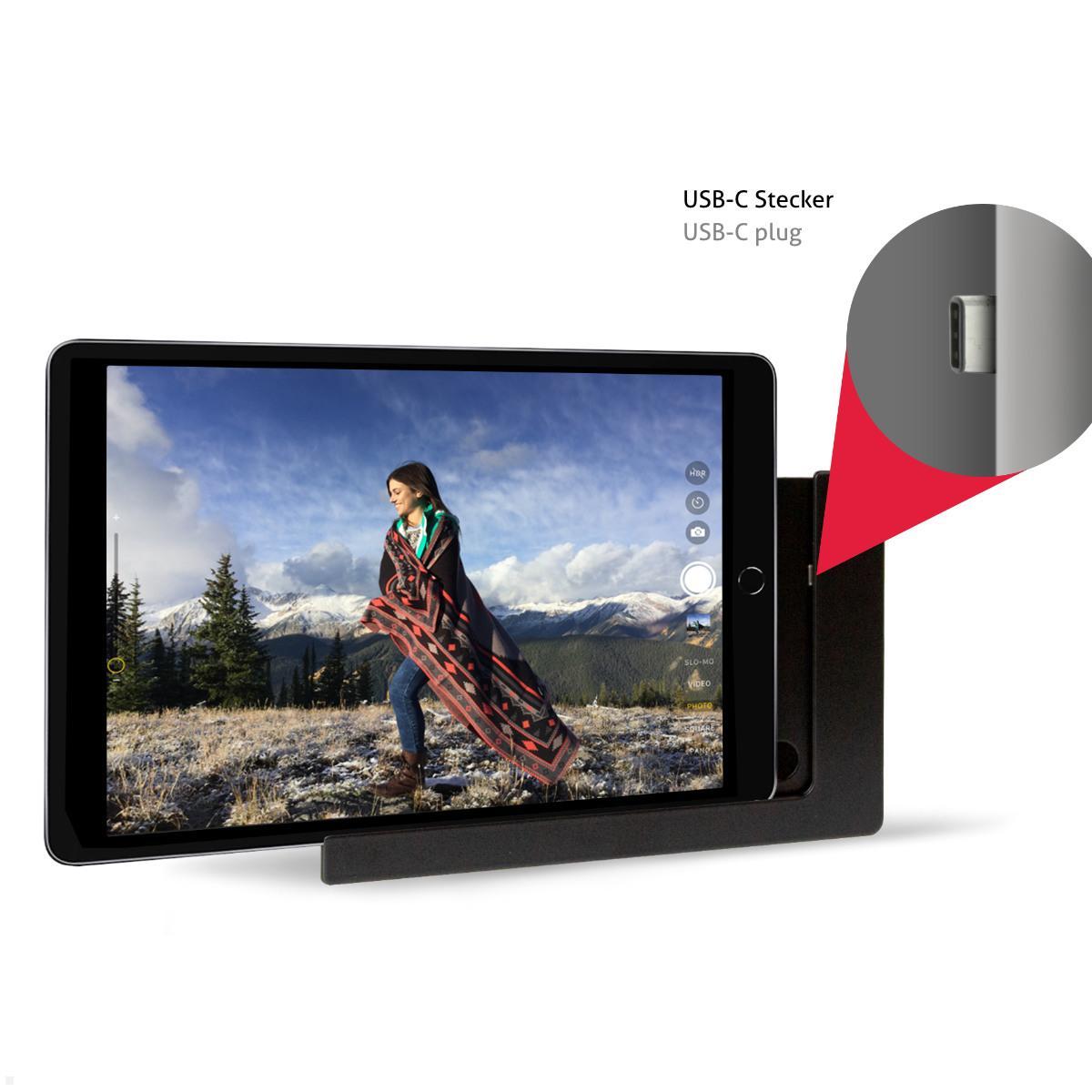 TabLines TWP048 Wandhalterung für Samsung Galaxy Tab S10 FE+ (13,1"), Stromversorgung