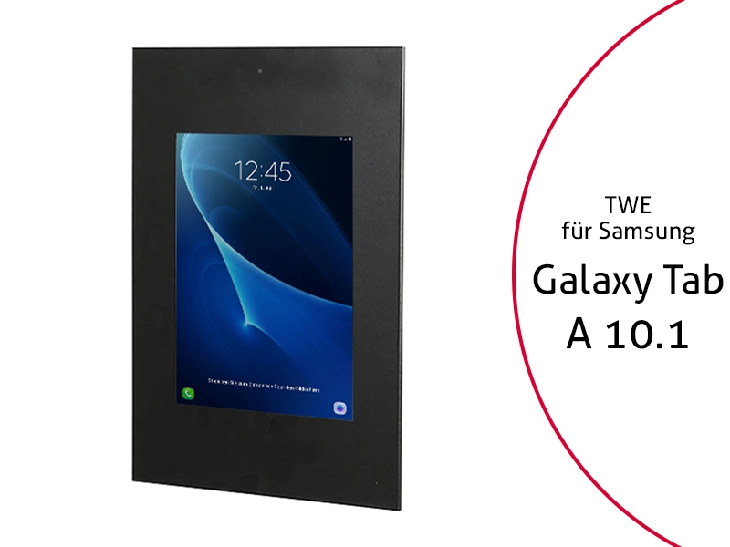 TabLines TWE048B Tablet Wandeinbau Galaxy Tab A 10.1 DS schwarz