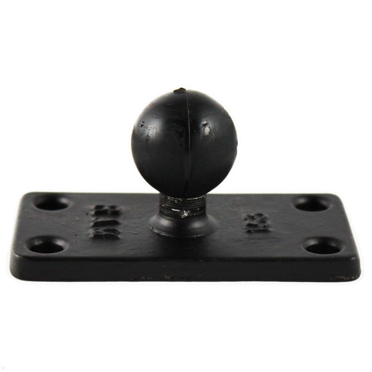 RAM Mounts Basisplatte rechteckig 1,5 x 3 Zoll mit B-Kugel (RAM-B-202U-153), Montageplatte Verschraubung