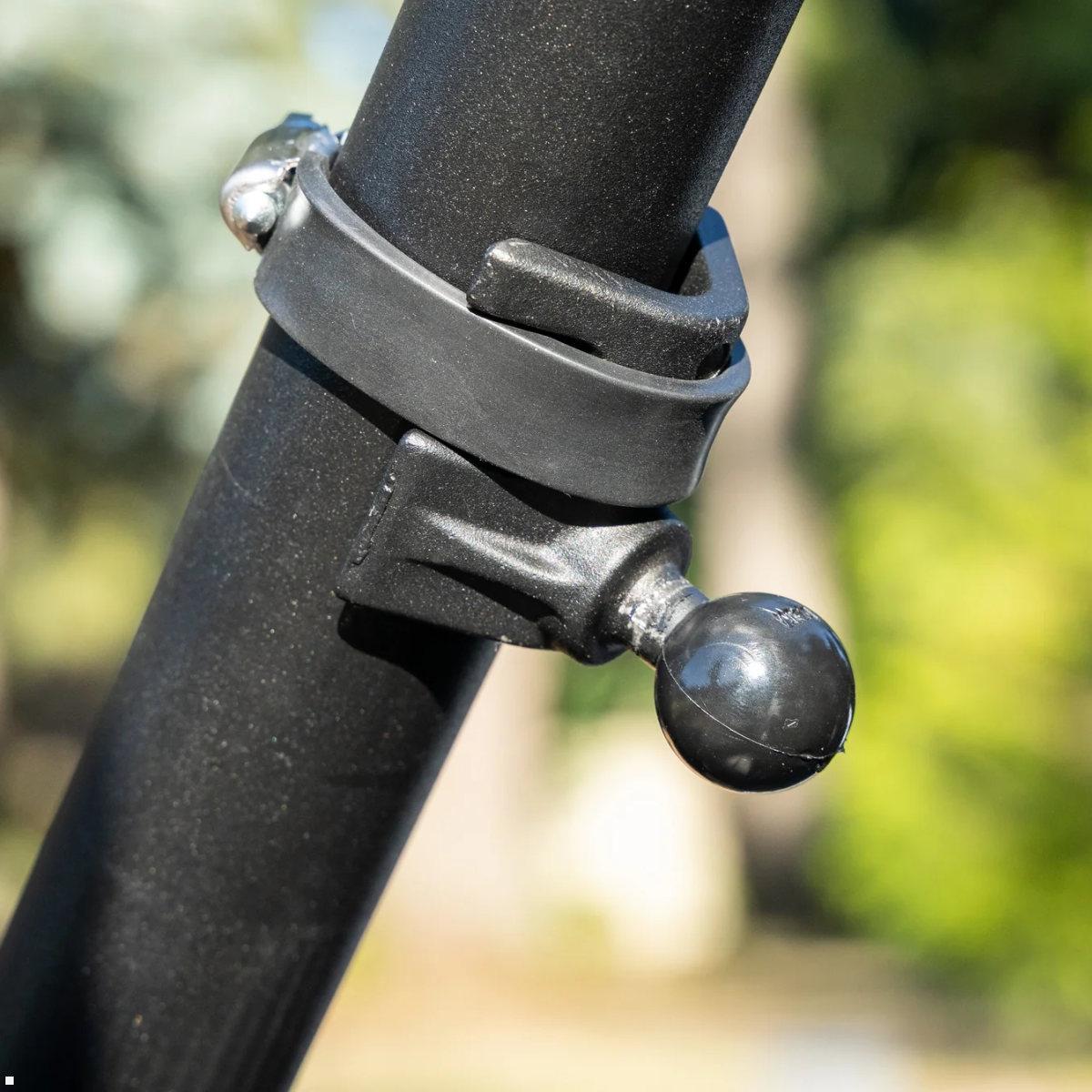 RAM Mounts V-Basis mit Rohrschelle B-Kugel (RAM-B-108BU), Metallschlaufe Montagezubehör