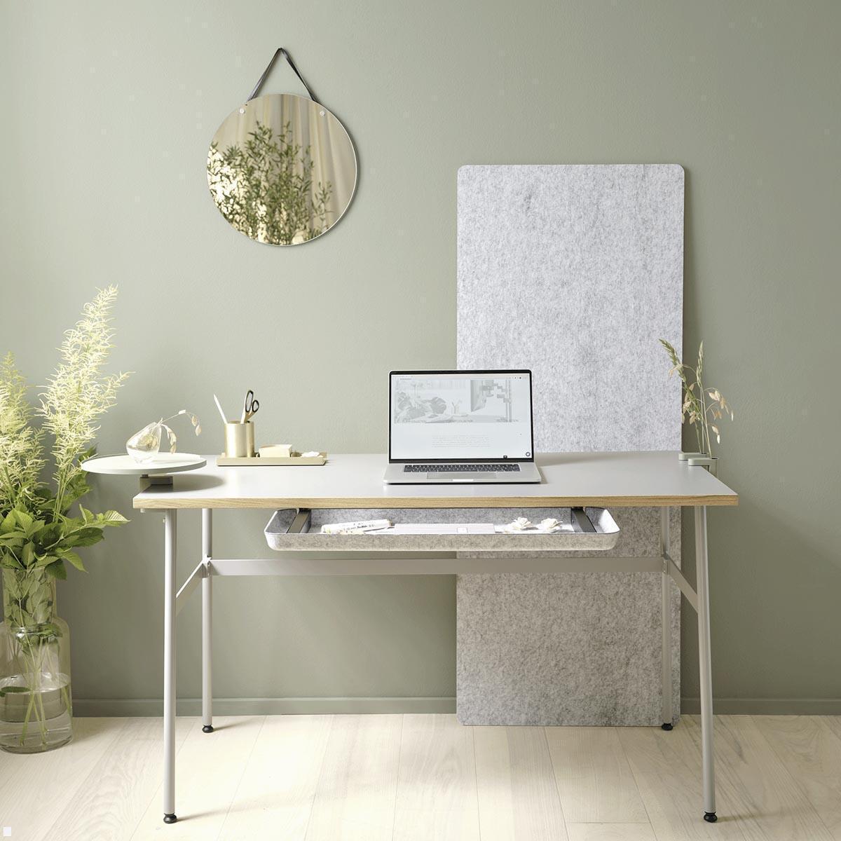 APTO FELT Drawer SLIM Filz Schreibtisch Unterbauschublade, hellgrau Anwendung Modern Office