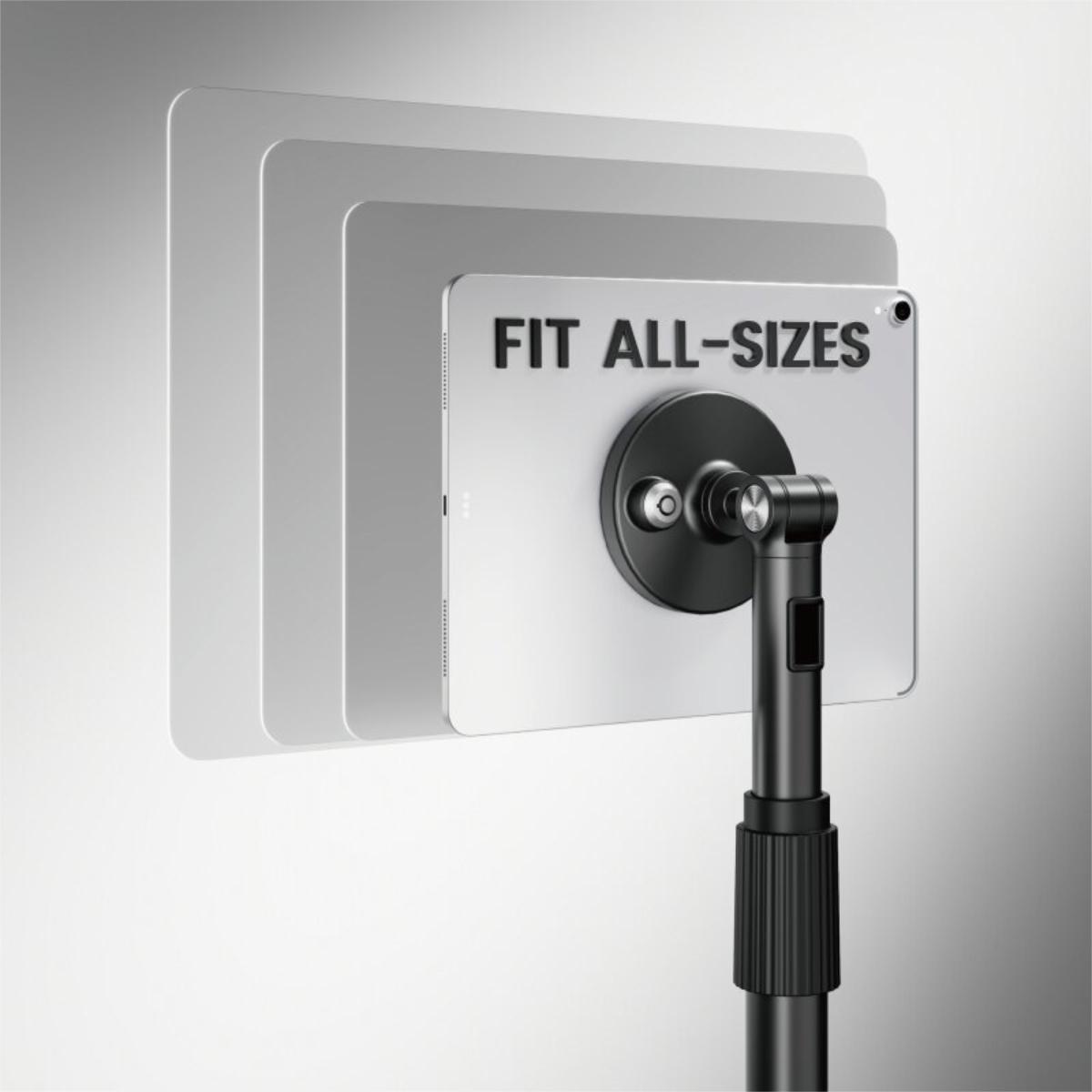 TabLines TBS161 Tabletständer anschraubbar 7-15 Zoll, höhenverstellbar, Tabletständer universal 7-15 Zoll