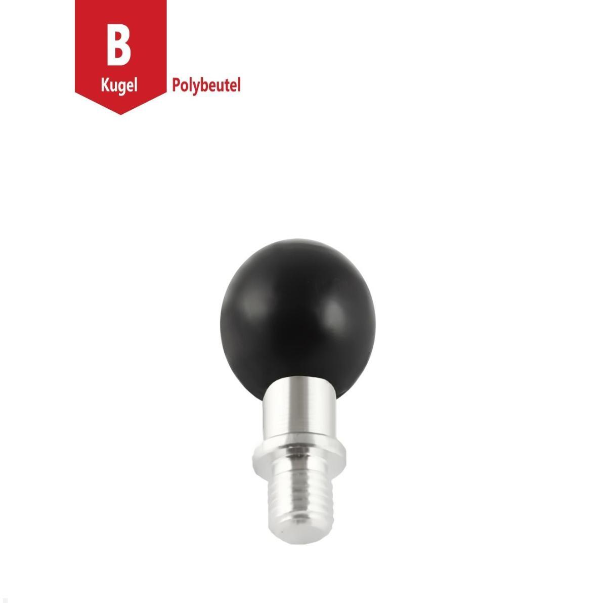 RAM Mounts Basis-Kugel mit M10-1,5 Zoll Gewindestift B-Kugel (RAM-B-349-1U), M10 Basiskugel Stahl Aluminium