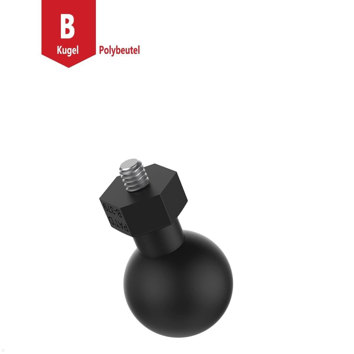 RAM Mounts Tough-Ball mit 1/4-20 x 0,25 Zoll Gewindestift B-Kugel (RAP-B-379U-252025), Tough-Ball Gewindestift Sechskant
