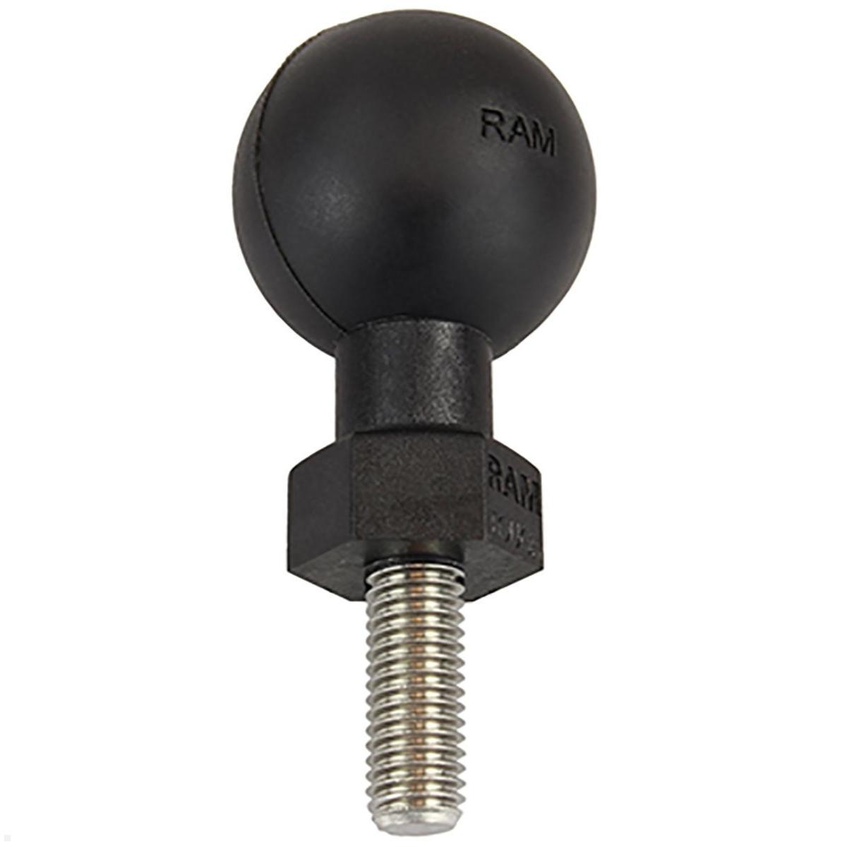 RAM Mounts Tough-Ball mit M10-1,5x25 mm Gewindestift C-Kugel (RAP-379U-M101525), Gewindekugel Verbundstoff schwarz