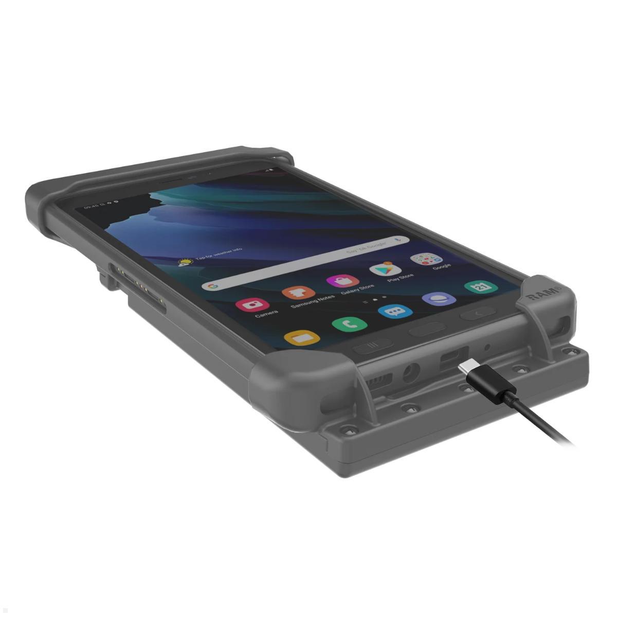 RAM Mounts Tab-Tite Tablet Halteschale für Samsung Galaxy Tab Active 5, 3 & 2 (RAM-HOL-TAB-SAM29U), Samsung Galaxy Tab Active Halterung Fahrzeug