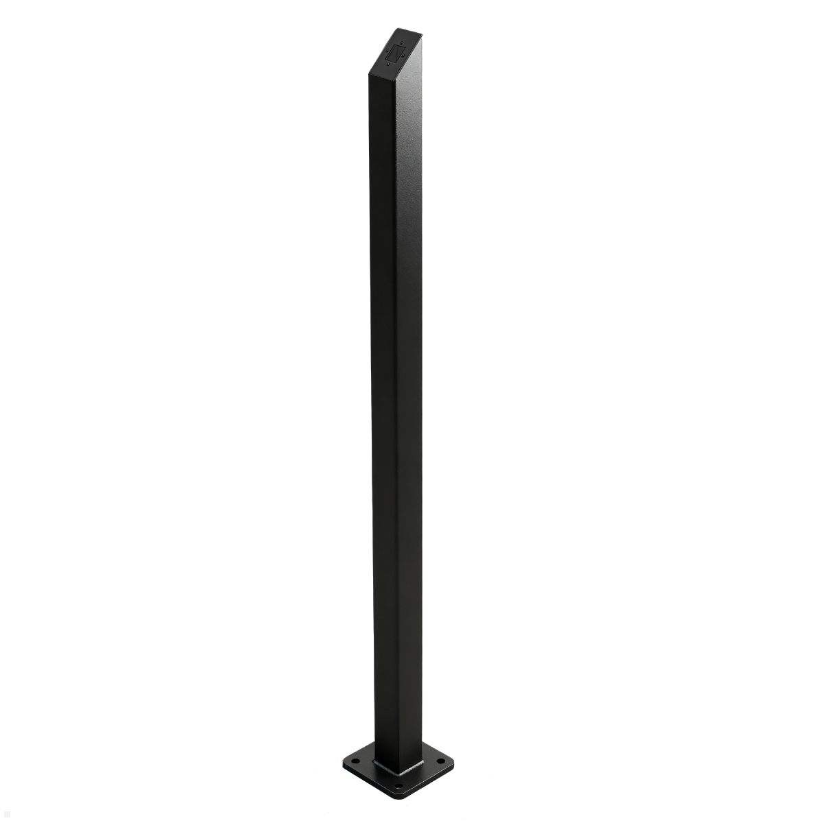 TabLines TBS012 Tablet Bodenständer anschraubbar, eckig, schwarz