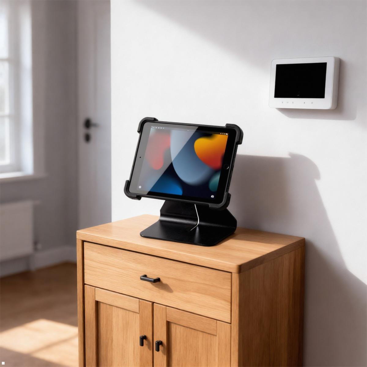 TabLines TTS011B Tablet Tischständer neigbar - schwarz, Tablet Standfuß