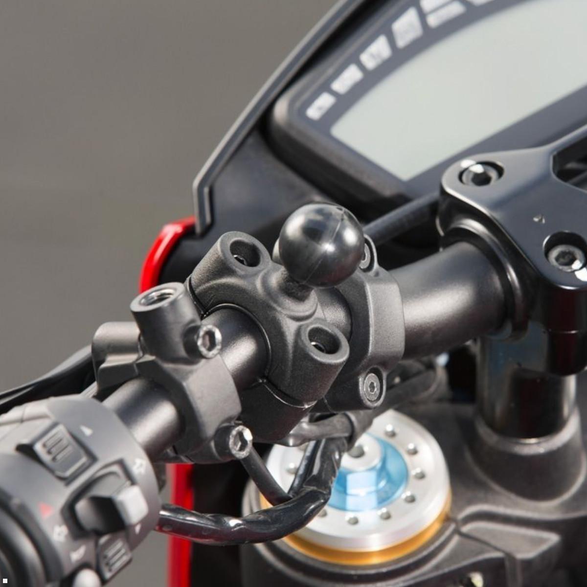 RAM Mounts Torque Rohrschelle B-Kugel für Durchmesser 19,1-25,4 mm (RAM-B-408-75-1U), Basisbefestigung Aluminium pulverbeschichtet