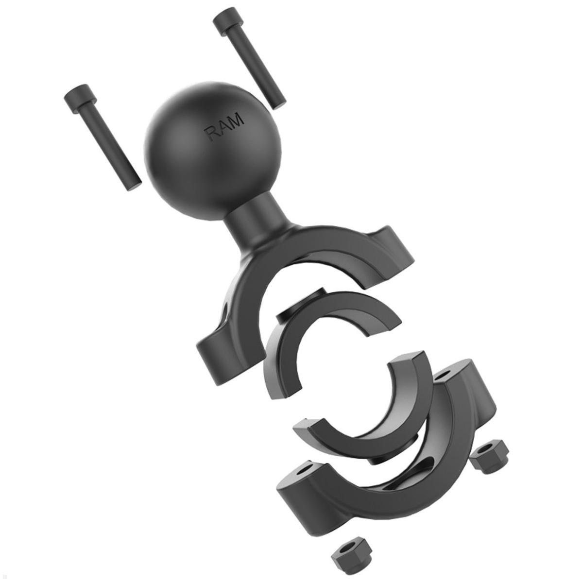 RAM Mounts Torque Rohrschelle C-Kugel für Durchmesser 28,6-38,1 mm (RAM-408-112-15U), RAM Mounts Rohrklemme Innenring
