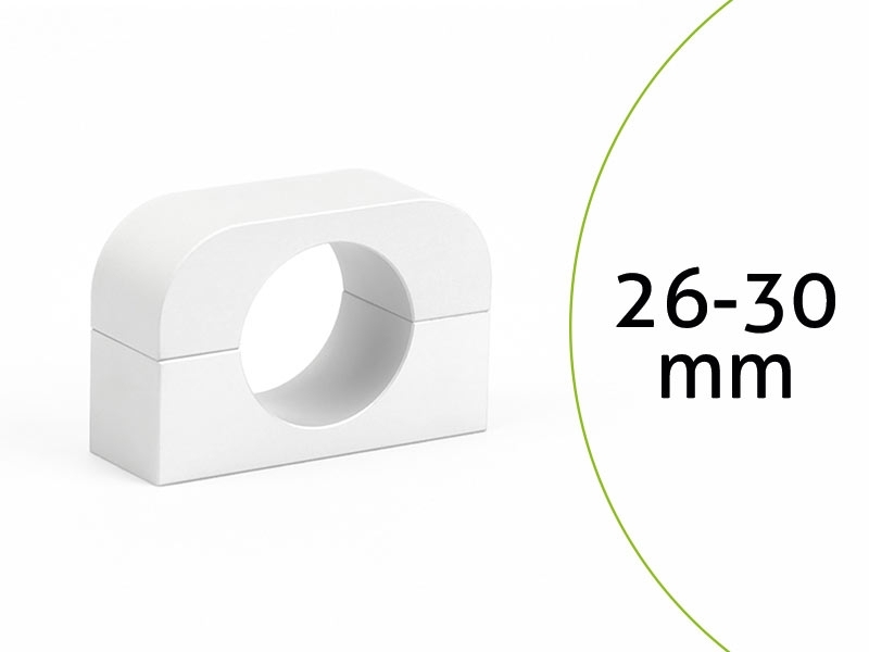 MonLines MBR30W Befestigungsring für Säulen 26-30mm weiß