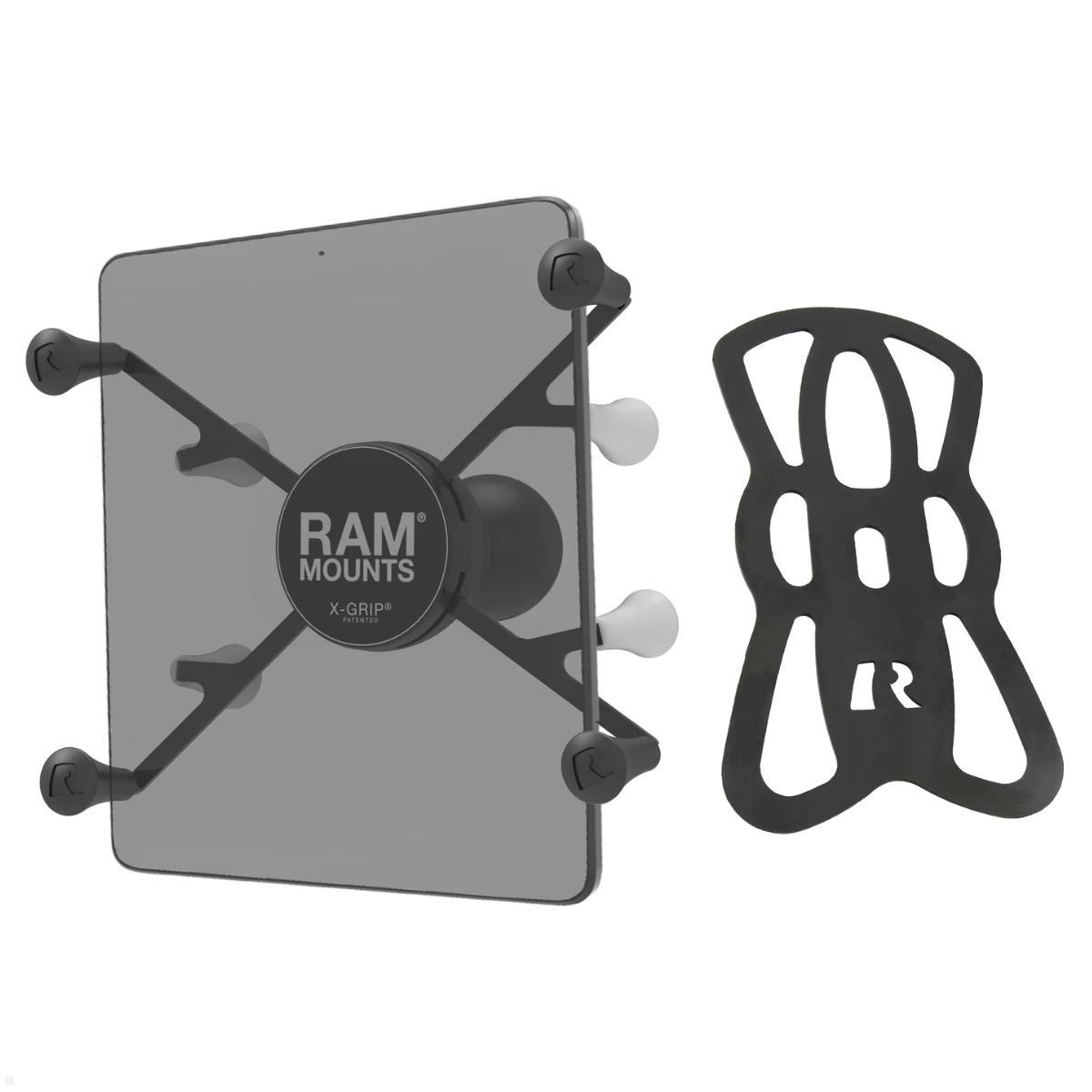 RAM Mounts X-Grip Tablet Universalhalterung für 7-8 Zoll Tablets mit C-Kugel (RAM-HOL-UN8BCU), Tablet Halterung