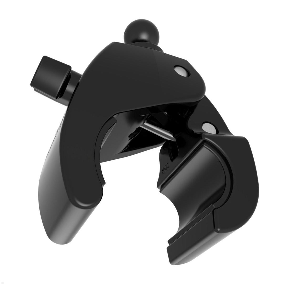RAM Mounts Tough-Claw Halteklammer groß mit Feststellschraube B-Kugel Durchmesser 25,4-55,9 mm (RAP-B-401U), Klammer für runde und flache Profile