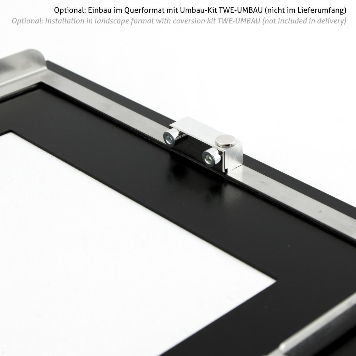 TabLines TWE134 Tablet Wandeinbau für Samsung Galaxy Tab A11 8.7, optionales Zubehör