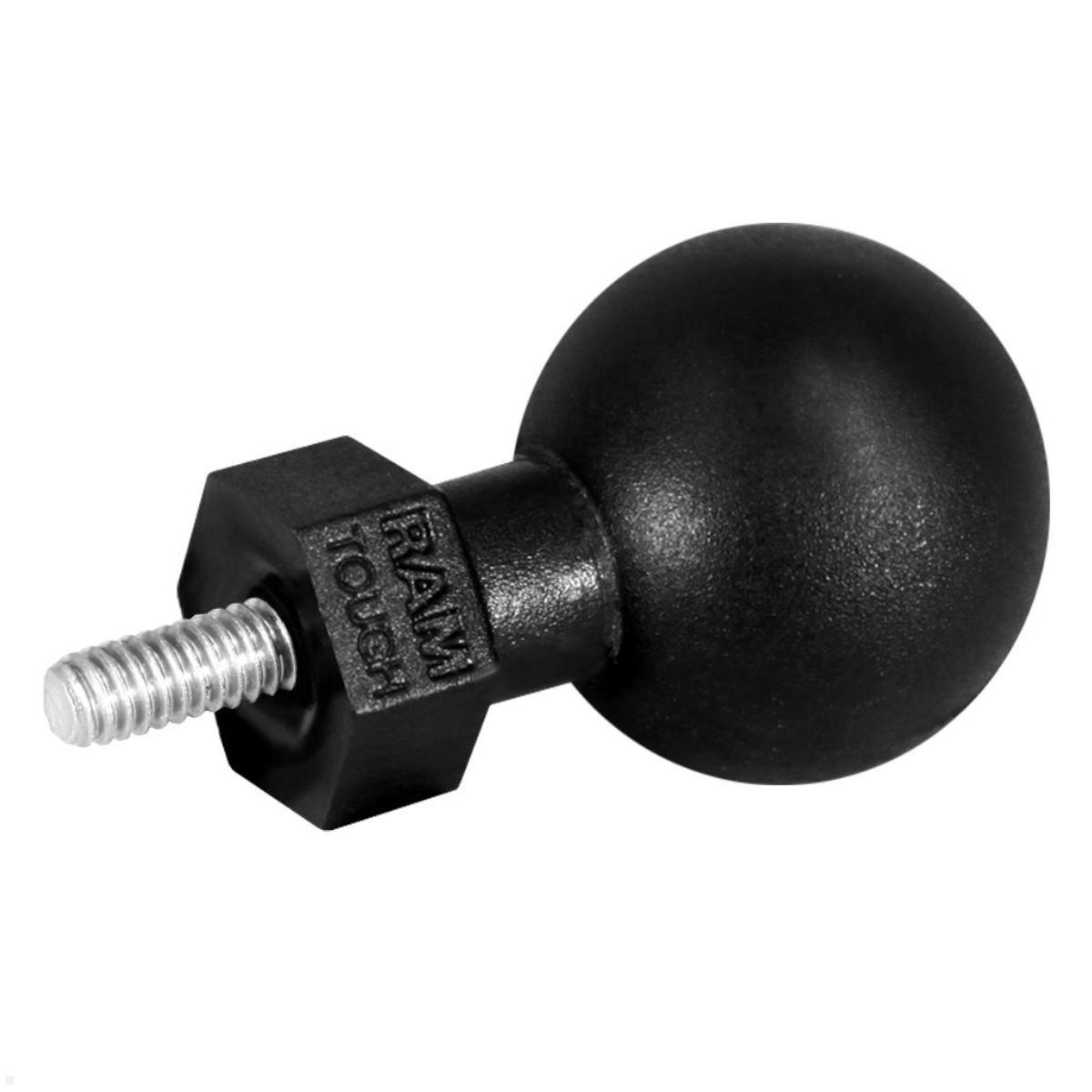 RAM Mounts Tough-Ball mit 1/4 Zoll 20 x 6 mm Gewindestift C-Kugel (RAP-379U-252025), Gewindekugel Verbundstoff schwarz