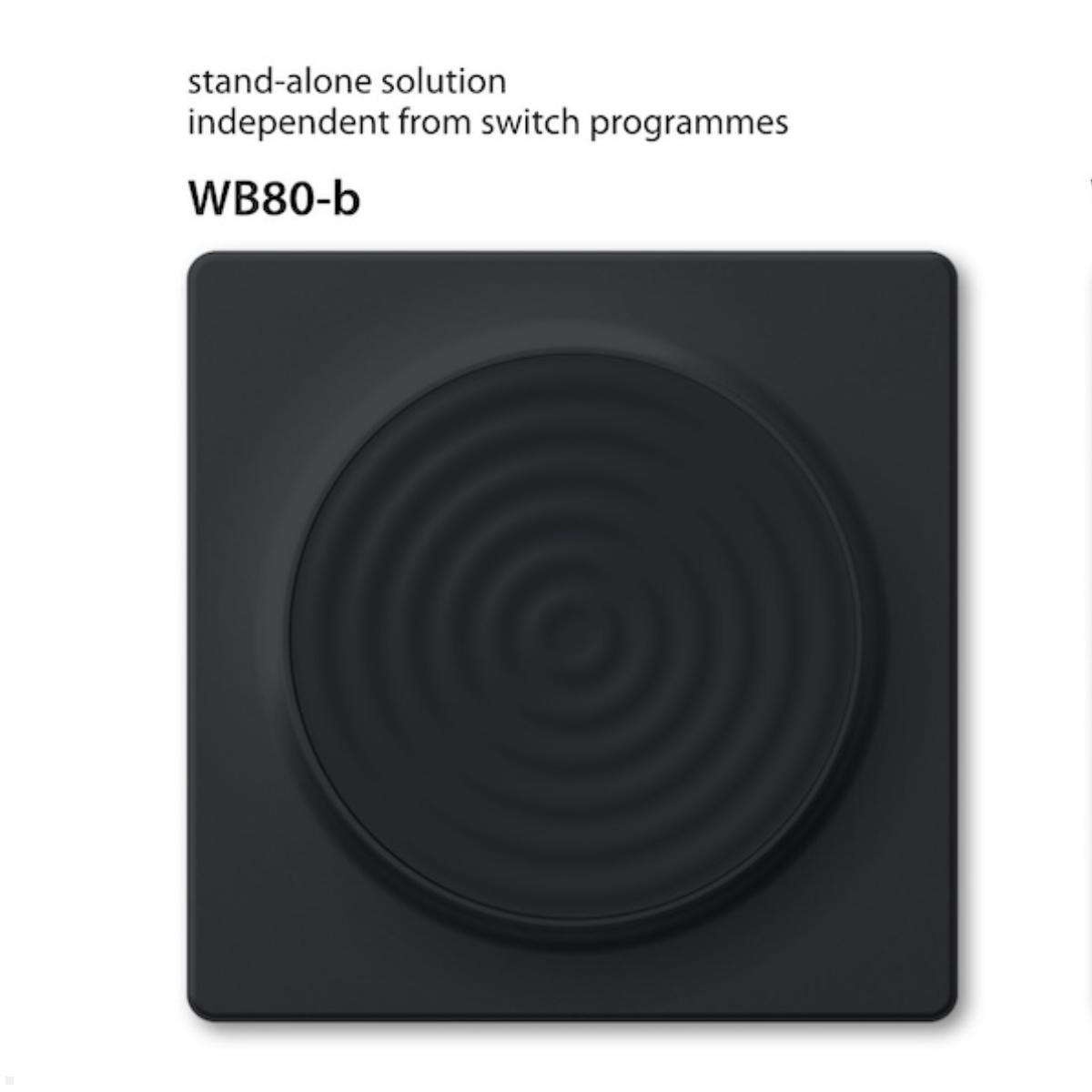 smart things WallBase Wave Qi Charger Unterputz, schwarzgrau (WB80 b) Vorderansicht