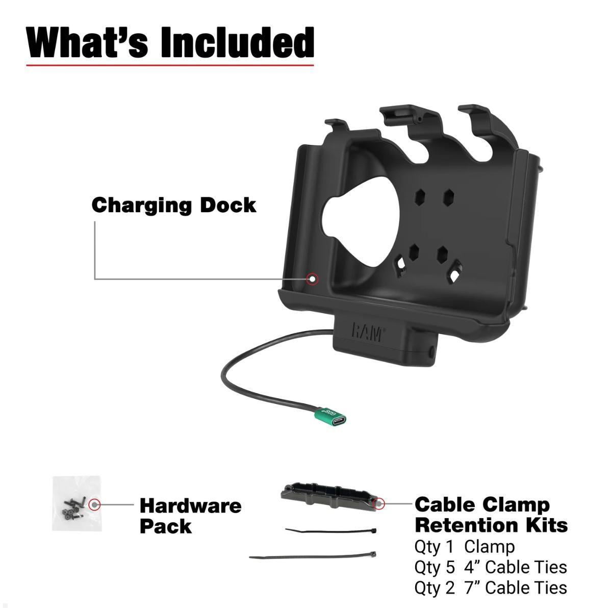 RAM Mounts EZ-Roll'r Schutzhülle für Samsung Tab Active3 & Active5 (RAM-HOL-SAM60CPU), Dock Ladestation Tablet