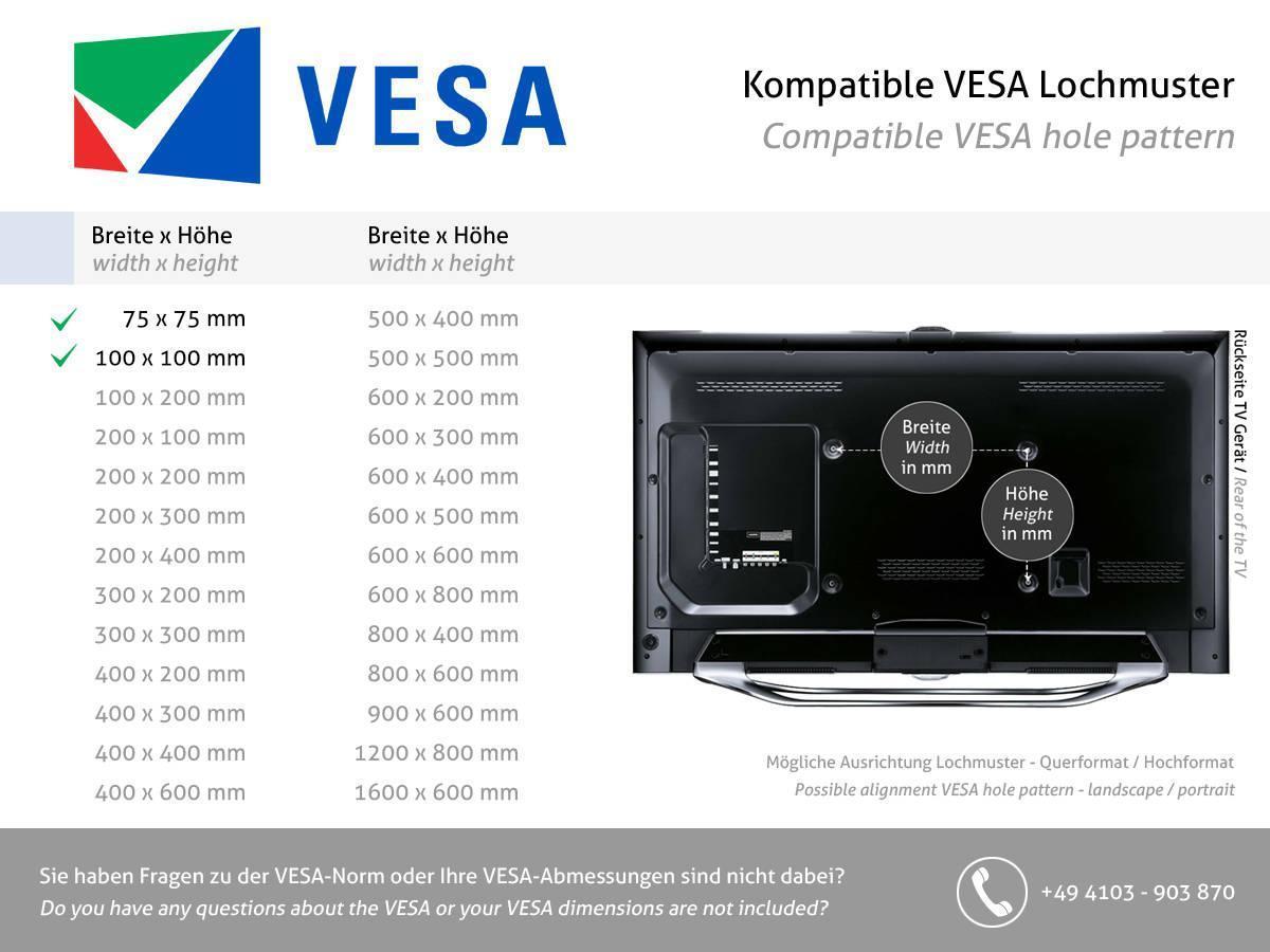 TabLines TBS019 Tablet Bodenständer mit VESA Halterung neigbar, eckig, VESA Standard