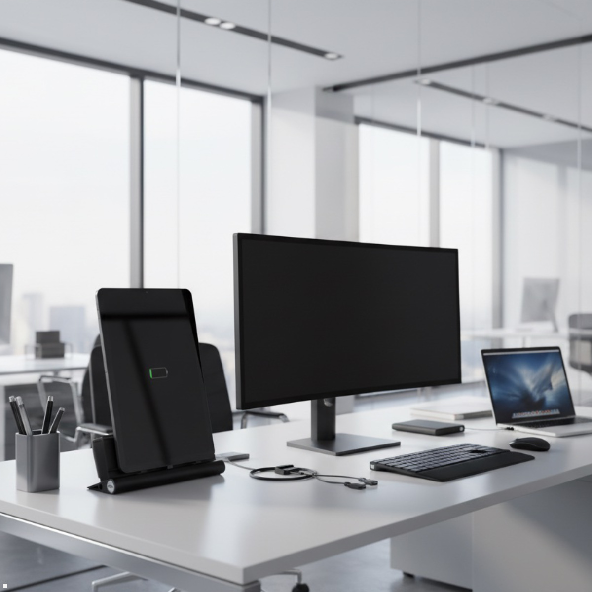 udoq 250 Ladestation für 1 Tablet – USB Tablet Ladegerät Docking Station, Anwendungsbeispiel