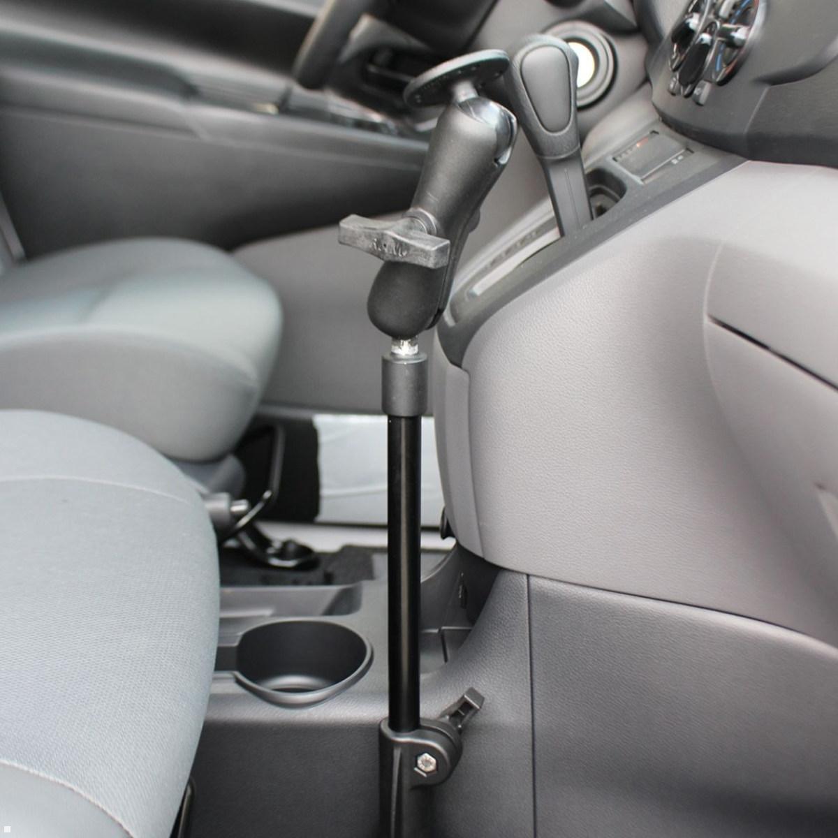 RAM Mounts Pod HD Fahrzeugbefestigung AMPS, Ratchet, 470-650 mm, Sitzschiene C-Kugel