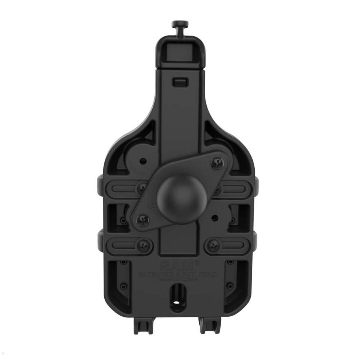 RAM Mounts Quick-Grip™ Pro Universal Smartphone-Halteschale 6,1-7,2'', Trapez-Basisplatte, B-Kugel (RAM-HOL-PD5BU), Rückseite