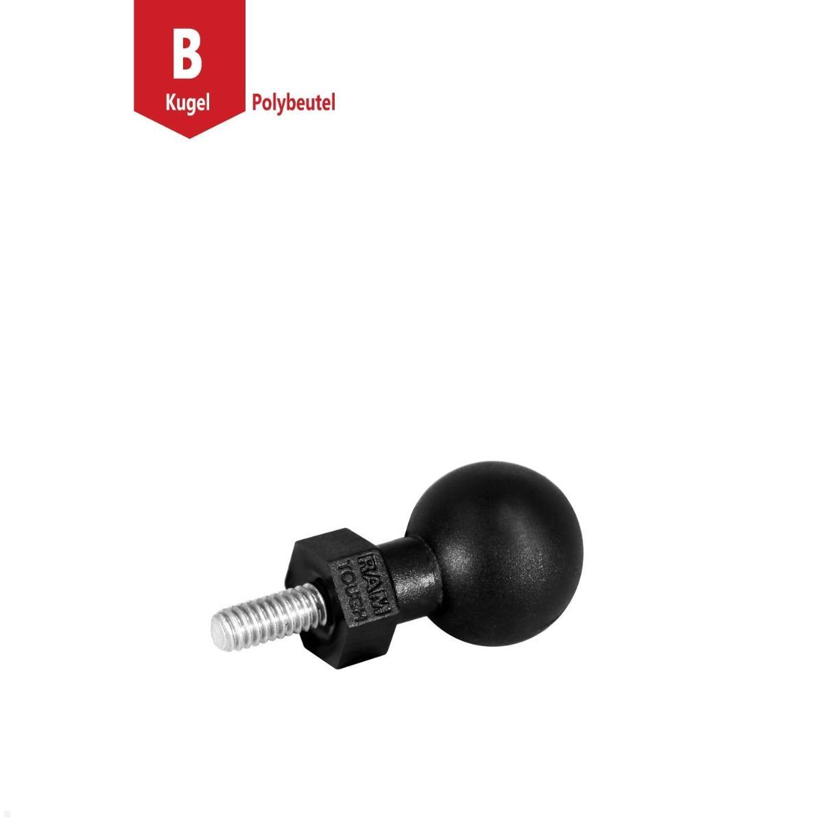 RAM Mounts Tough-Ball mit M6-1 x 6 mm Gewindestift B-Kugel (RAP-B-379U-M616), Gewindestift M6 mit Sechskant