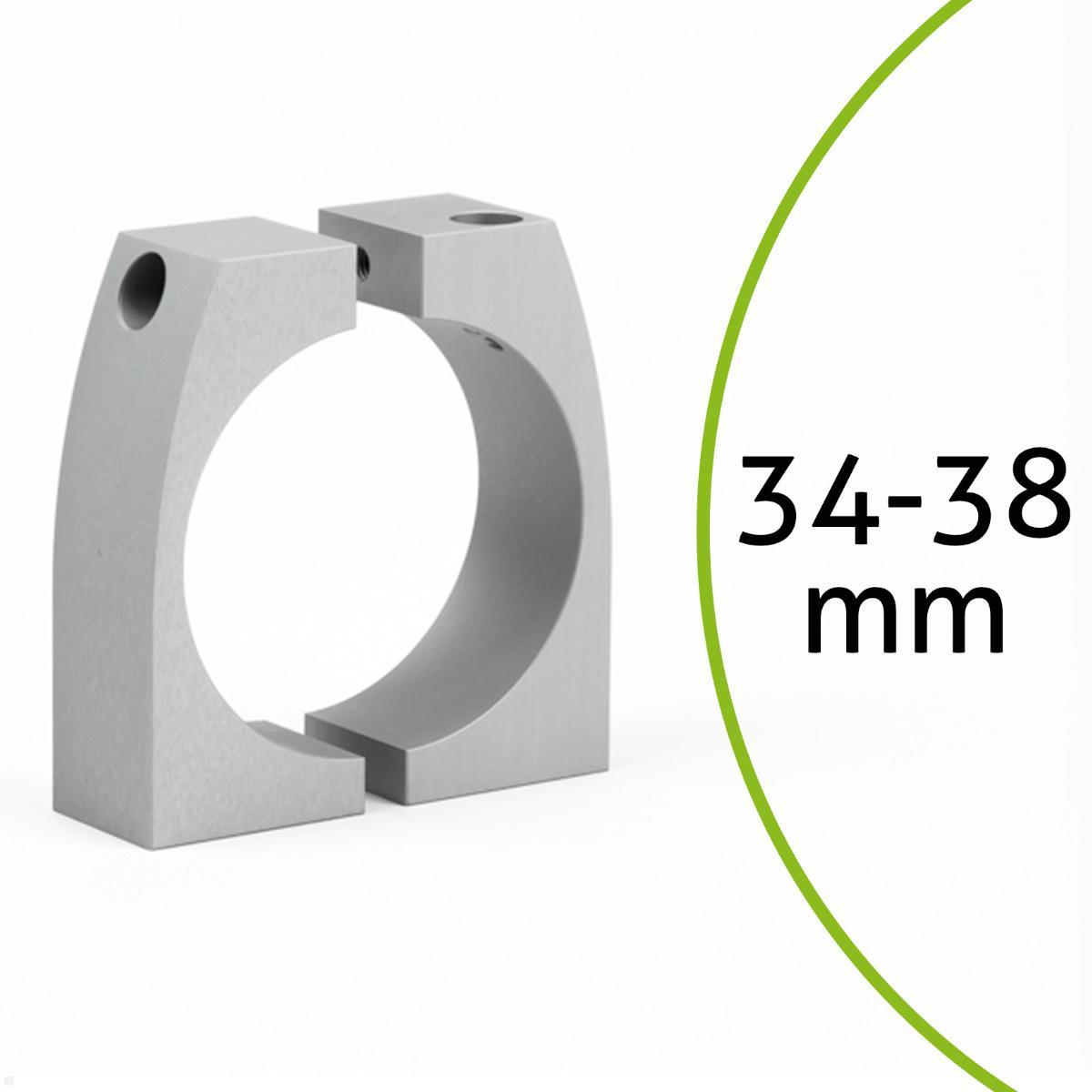 MonLines MBR38S Befestigungsring für Säulen 34-38 mm silber