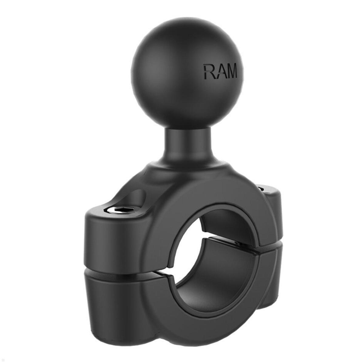 RAM Mounts Torque Rohrschelle B-Kugel für Durchmesser 19,1-25,4 mm (RAM-B-408-75-1U), Rohrklemme Lenkerhalterung schwarz