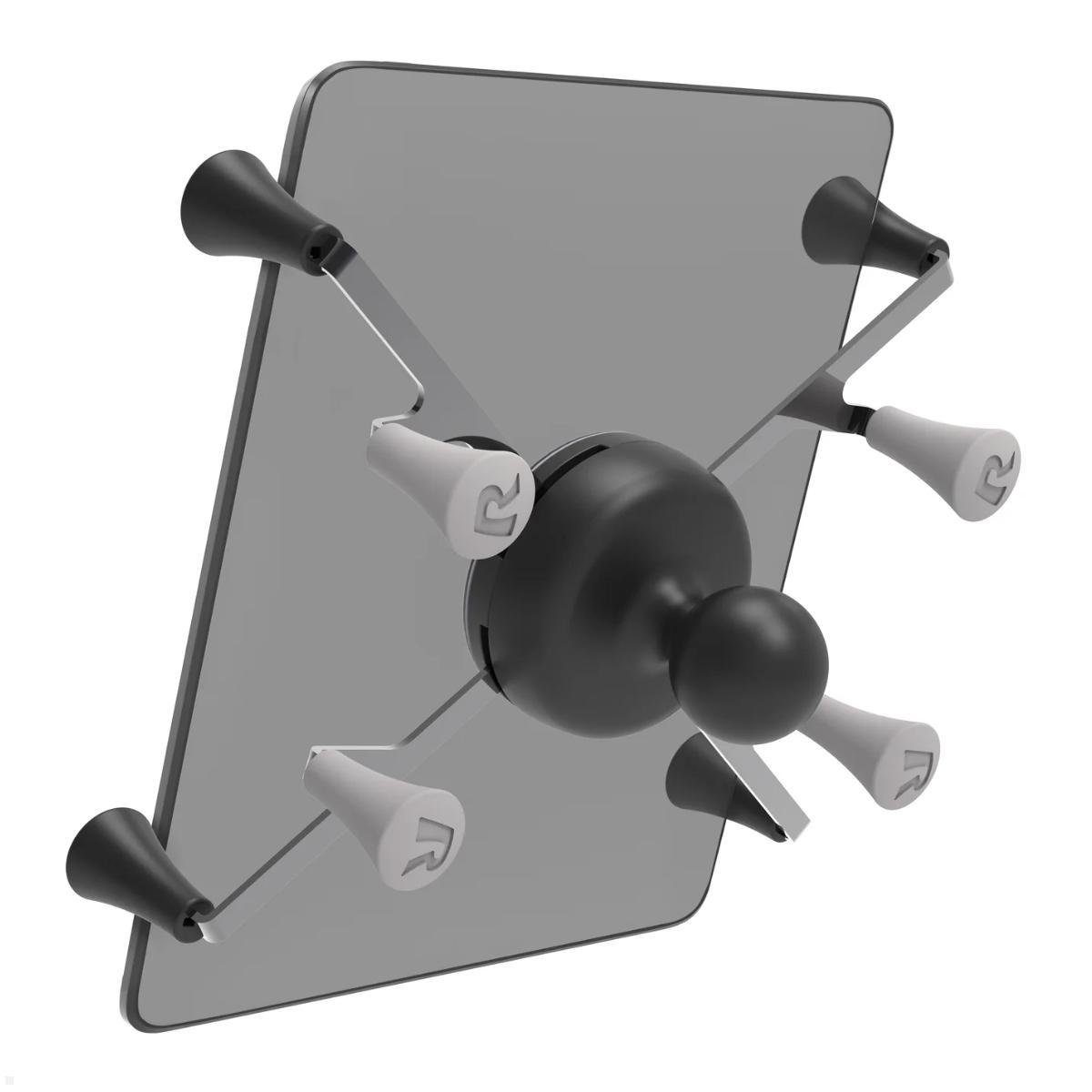 RAM Mounts X-Grip Tablet Halteklammer 7-8 Zoll, B-Kugel (RAM-HOL-UN8BU), schwarz Federgestützte Spannung der Haltearme