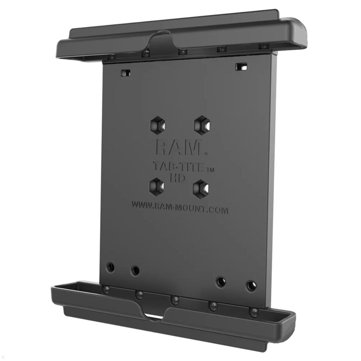 RAM Mounts Tab-Tite Universal Tablet Halteschale für Tablets bis 10 Zoll (RAM-HOL-TAB25U), seitlich Vorderansicht