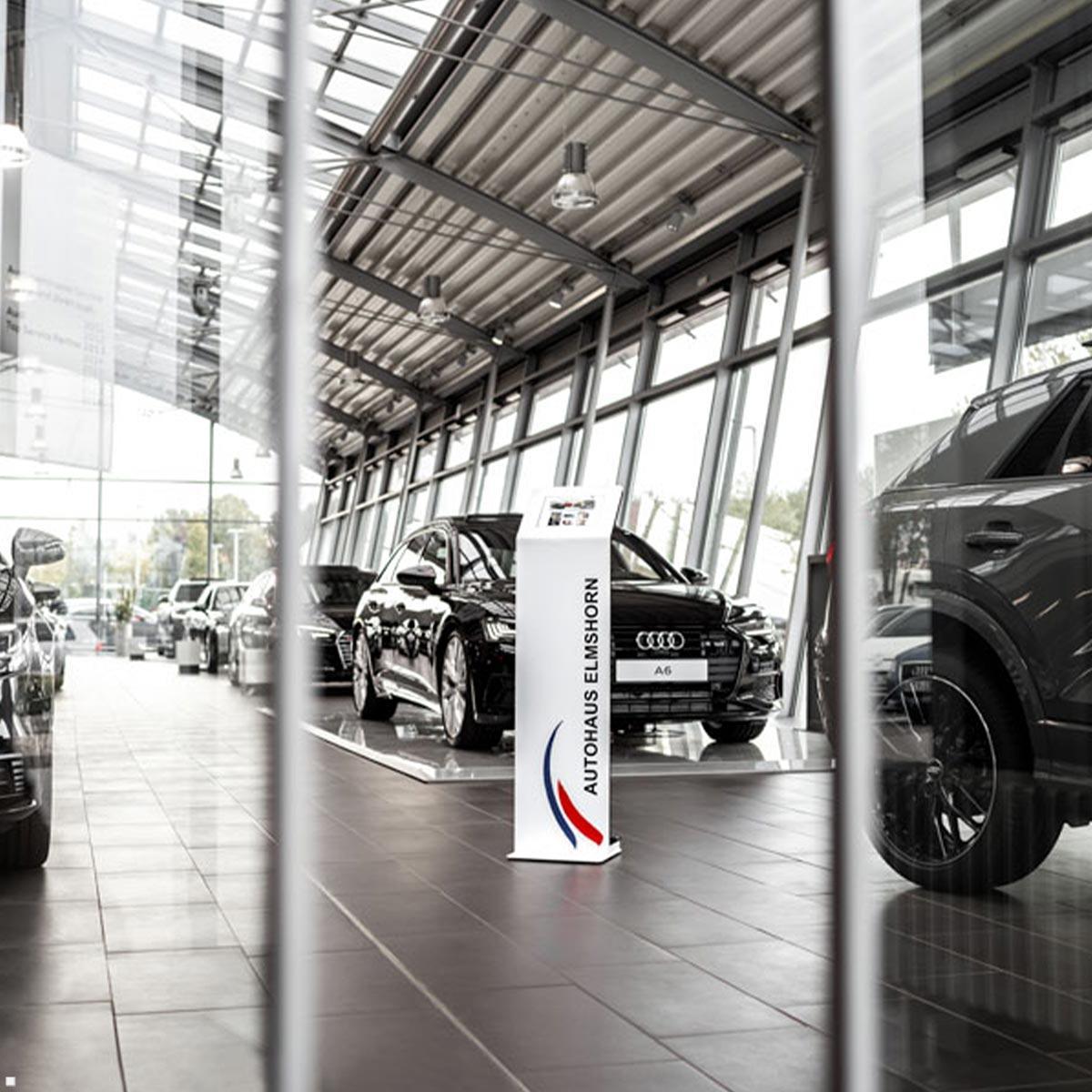 TabLines TBS127 Design Tabletständer hoch für Apple iPad Air 13.0 (M4), iPad Stele Portrait