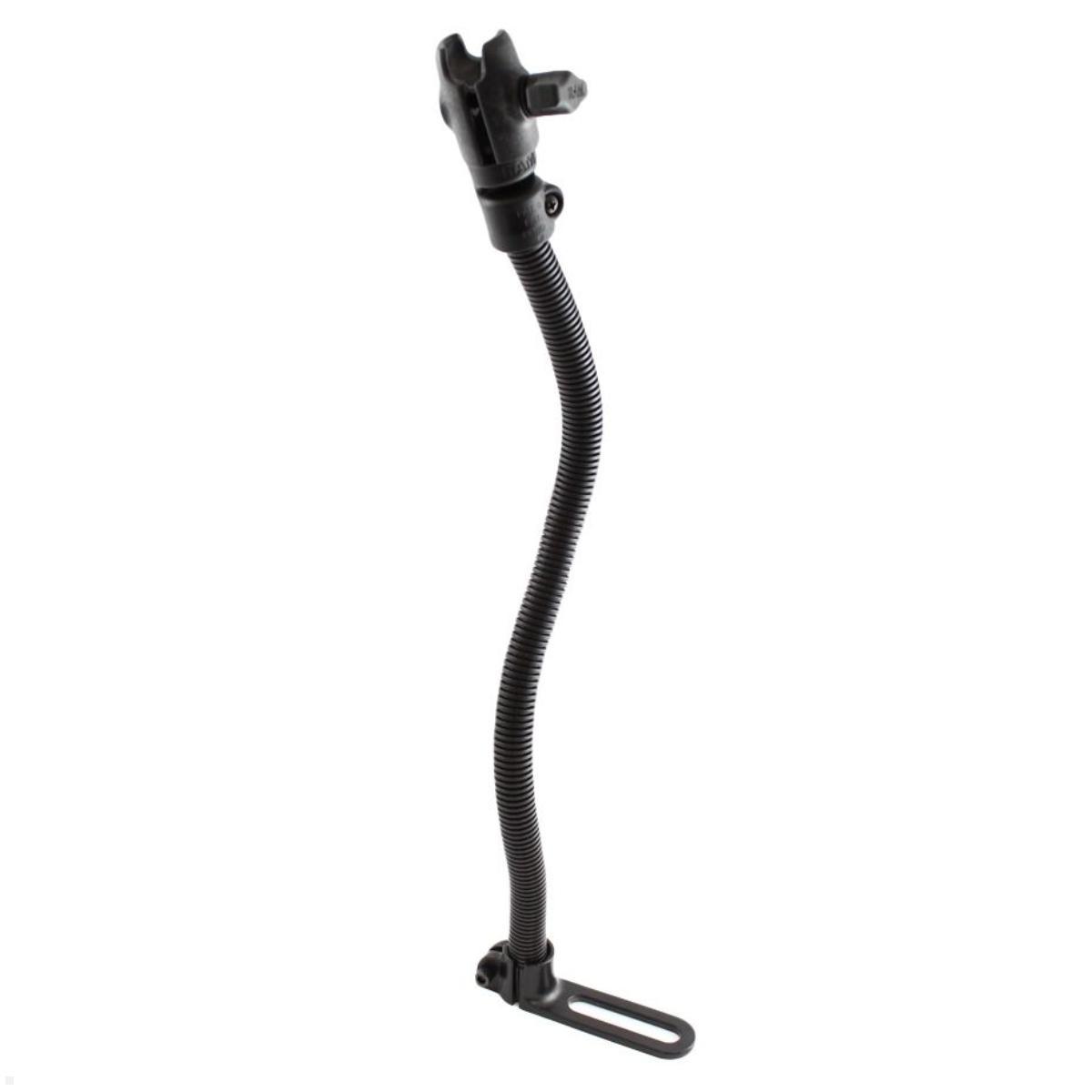 RAM Mounts Pod I Sitzschienen-Adapter, B-Kugel, Stab 450 mm, Fahrzeughalterung Sitzschiene