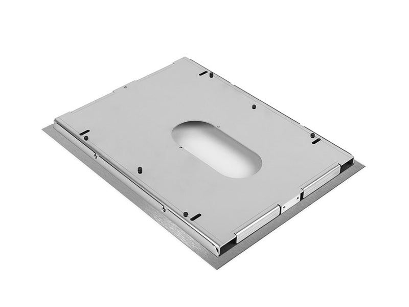 TabLines TWE085E Tablet Wandeinbau für Samsung Tab S5e, Edelstahl Rückseite