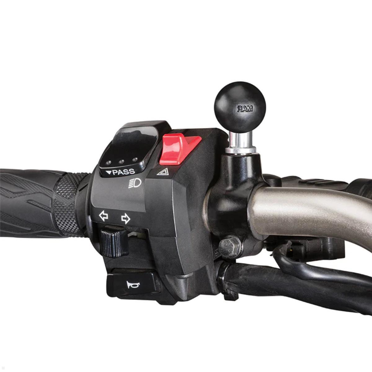 RAM Mounts Basis-Kugel mit M10-1,25mm Gewindestift B-Kugel (RAM-B-349U), Gewindestift Stahl Aluminium