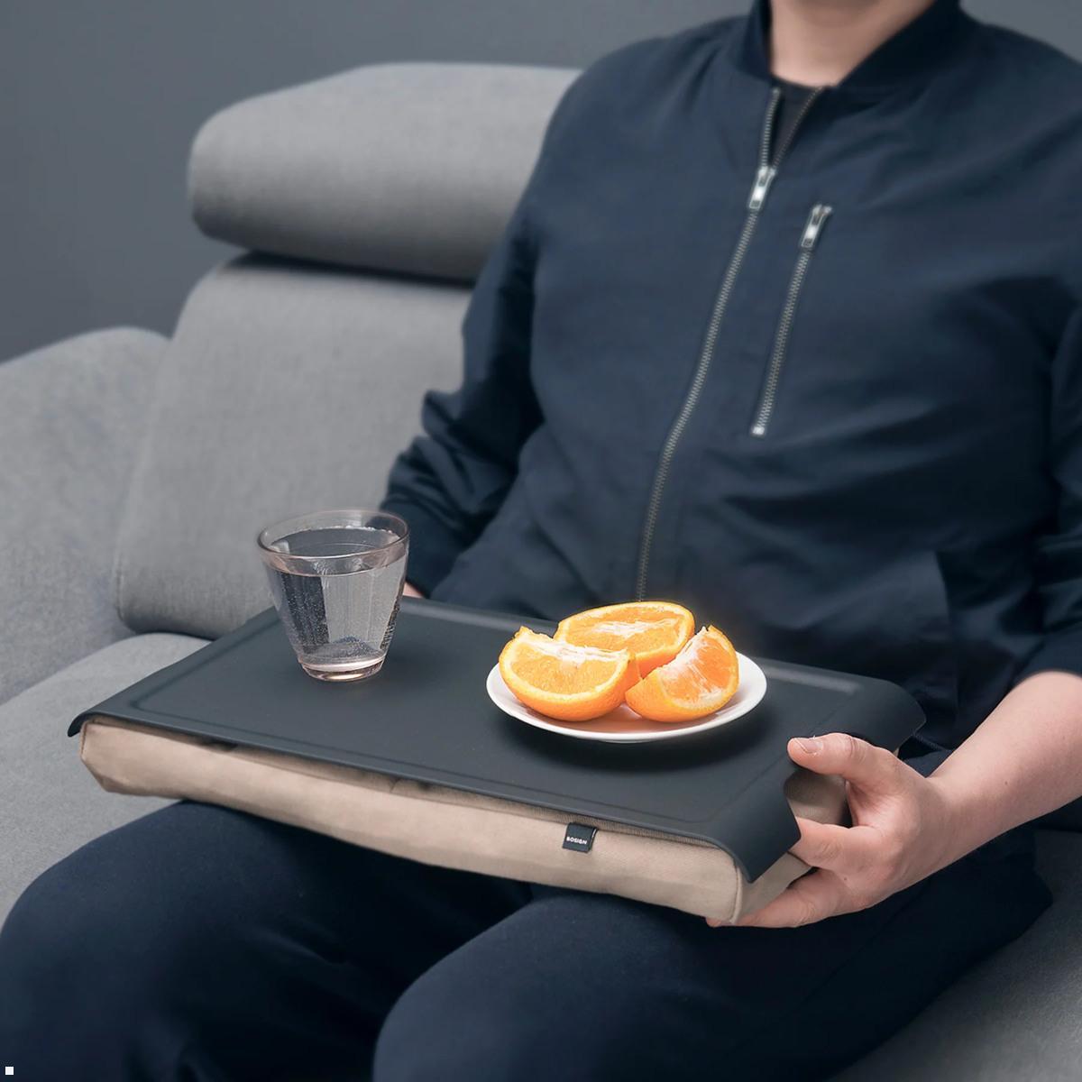 Bosign Mini Laptop Knietablett Laptray Rutschfest Mikroperlenkissen