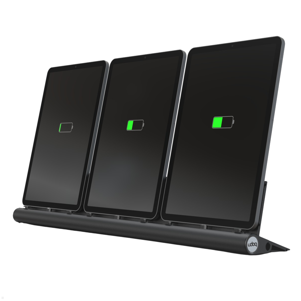 udoq 550 Ladestation für 3 Tablets – USB Tablet Ladegerät Docking Station, schwarz