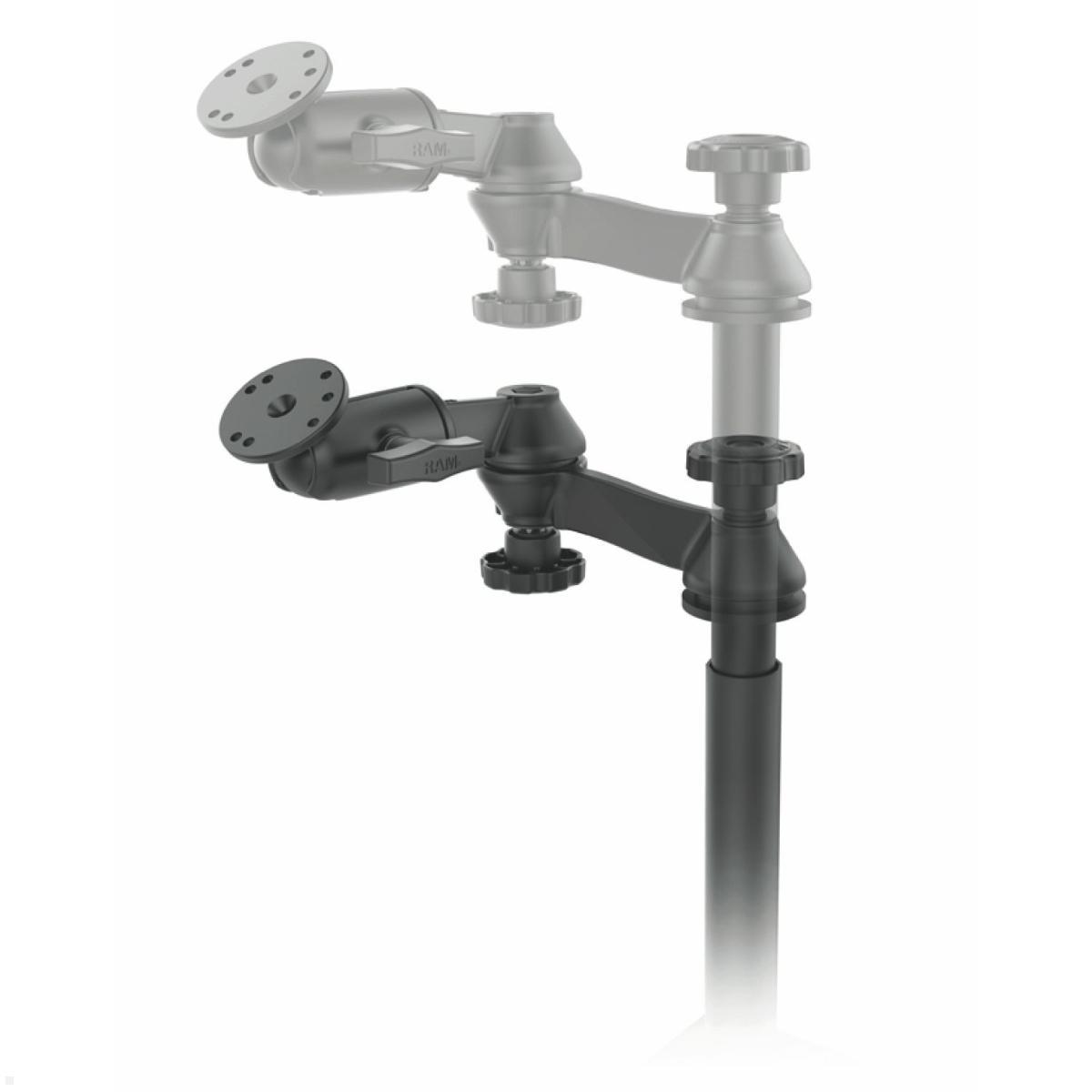 RAM Mounts Universal Fahrzeug-Halterung, Doppel-Schwenkarm, AMPS, AMPS Fahrzeughalterung