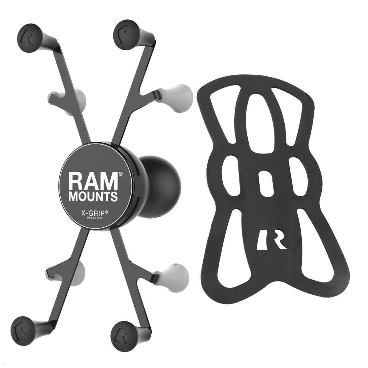 RAM Mounts X-Grip Tablet Universalhalterung für 7-8 Zoll Tablets mit C-Kugel (RAM-HOL-UN8BCU), iPad Halterung