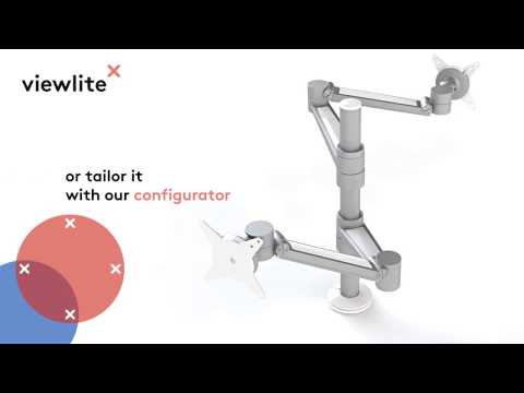 Dataflex ViewLite Plus Monitor Arm 622, silver/white