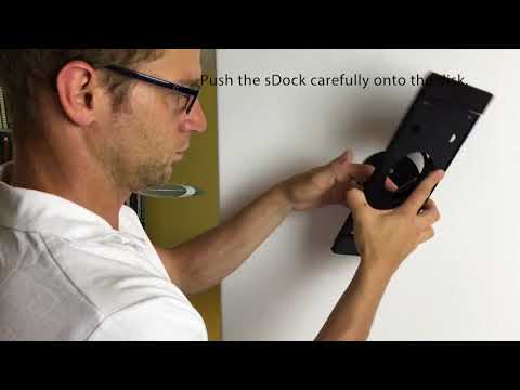 smart things sDock Mini 4 iPad wall mount black