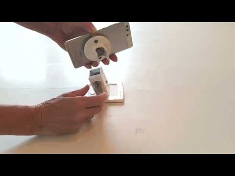 Gripzo V3 Slim tablet table mount 10.2 to 11 inches, anti-theft protection, white